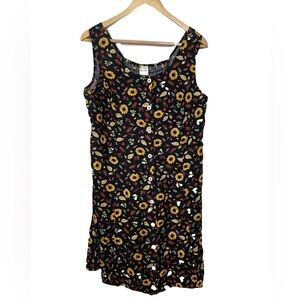 Blair Women’s Sleeveless Floral Button-Up Dress – Size M